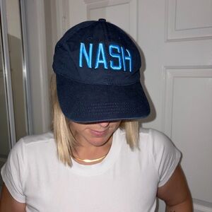 Navy Blue Cap with NASH Embroidered Letters